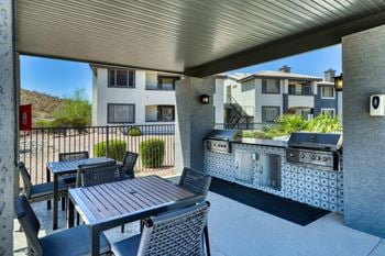Poolside gas barbecues